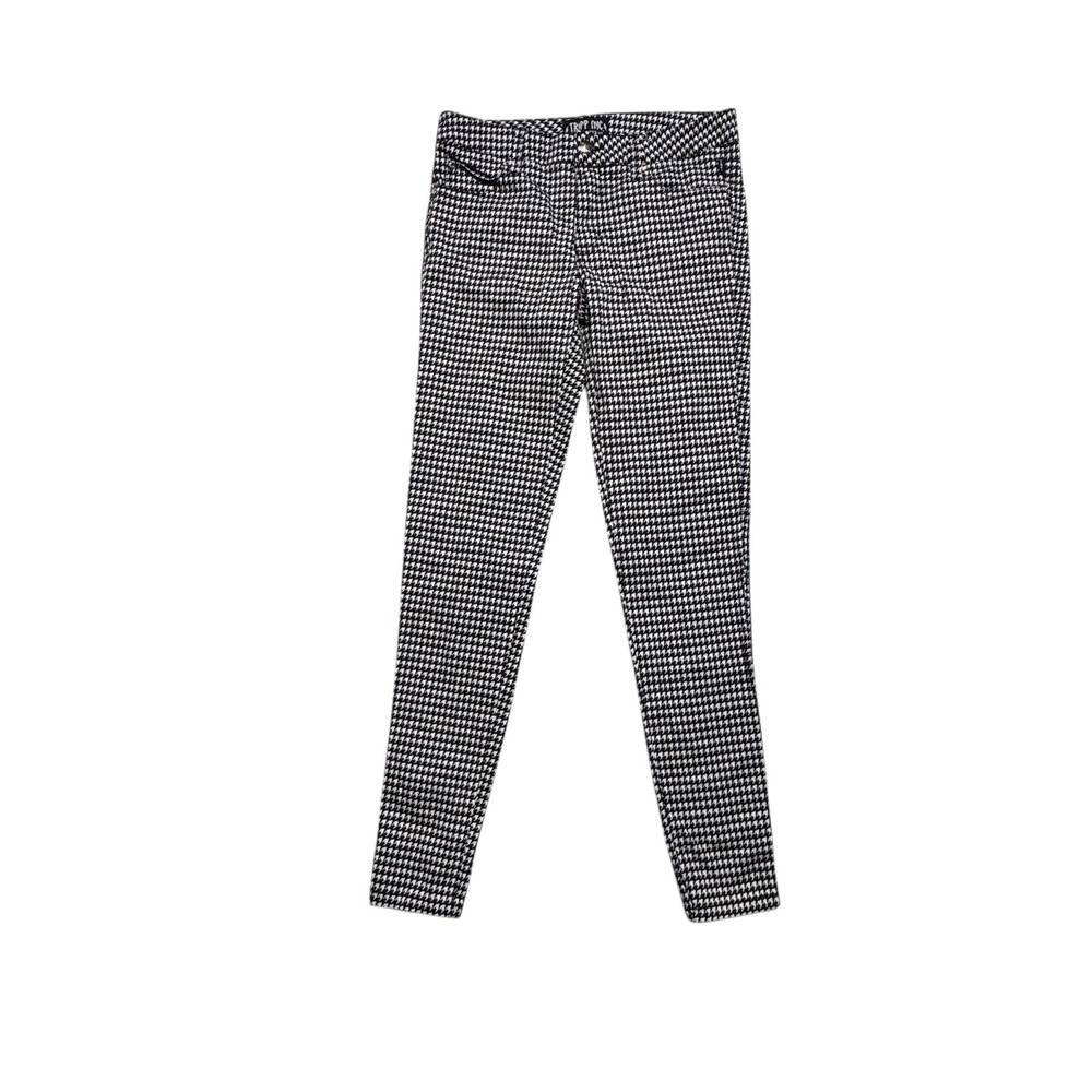 Tripp NYC Houndstooth Skinny‎ Pants Juniors Size 3 Black White Rocker Goth Punk
